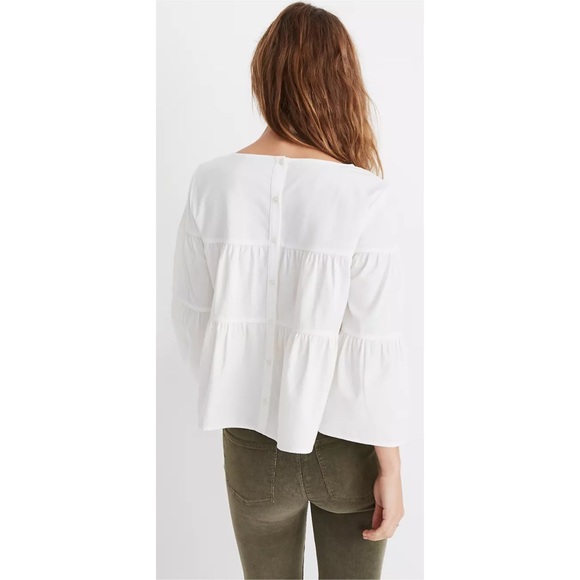 Madewell Tiered Blouse Small - Picture 3 of 7
